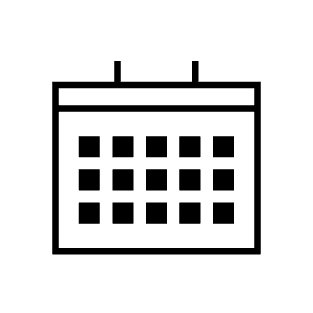 Icon eines Kalenderblattes als Symbol für Urlaubstage bei TREND-JOB